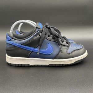 Nike Dunk Low Black Game Royal Midnight Navy - Youth Kids Size 6Y DH9756-402